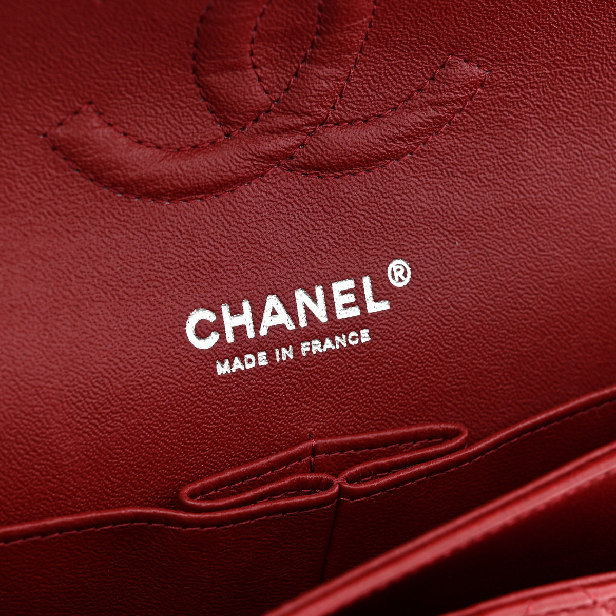 Chanel Lambskin Quilted Medium Double Flap Red 6 of 10