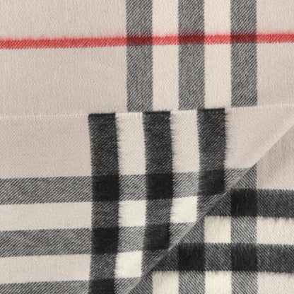 Burberry Cashmere Giant Icon Check Fringe Scarf Stone Check 2 of 4