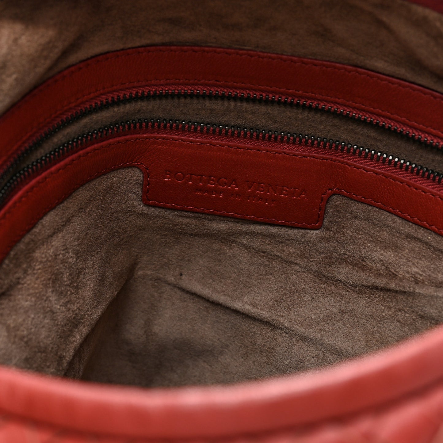 Nappa Intrecciato Large Veneta Hobo Brique