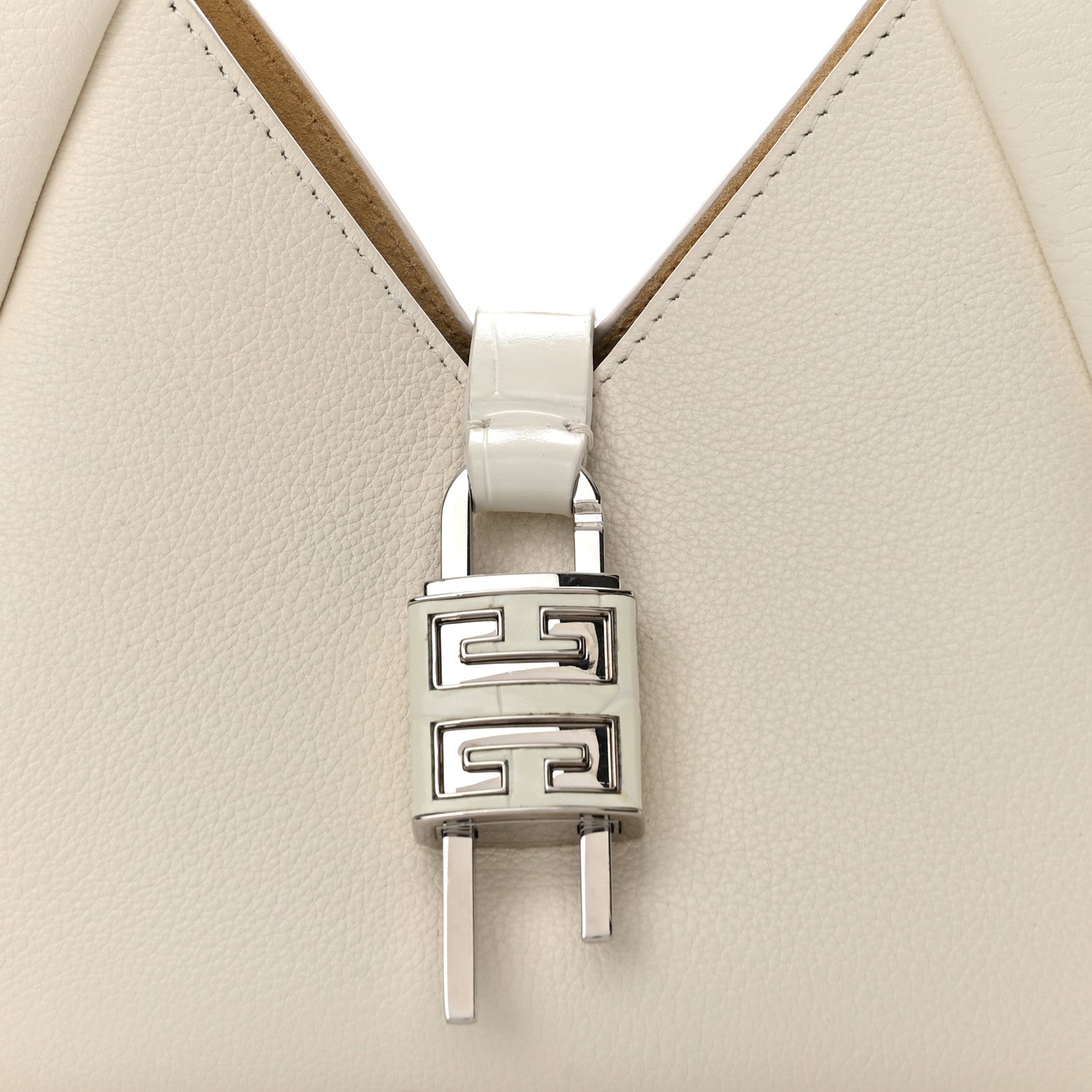 Givenchy Textured Calfskin Mini G Hobo Ivory 7 of 9