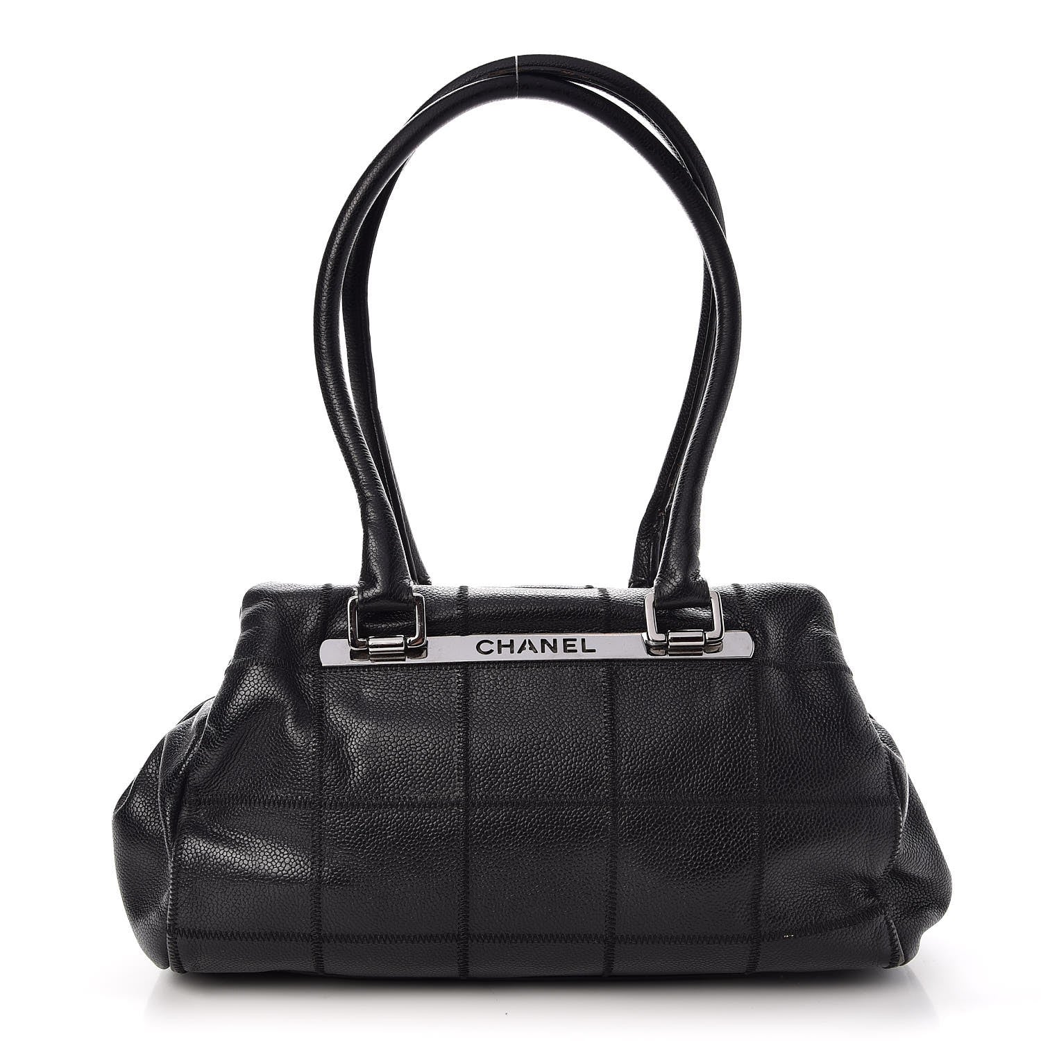 Chanel Caviar Square Stitched Medium Tote Black 1 of 16