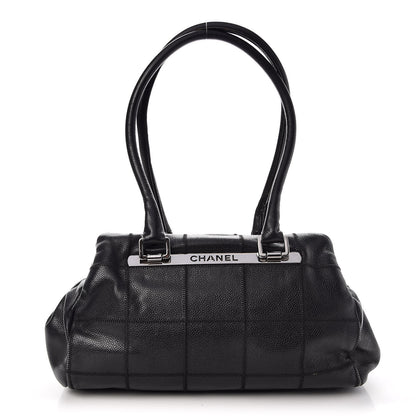Chanel Caviar Square Stitched Medium Tote Black 1 of 16