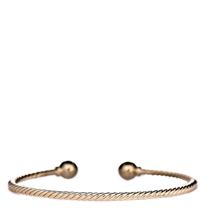 David Yurman 18K Yellow Gold 7mm Solari Bracelet 3 of 5