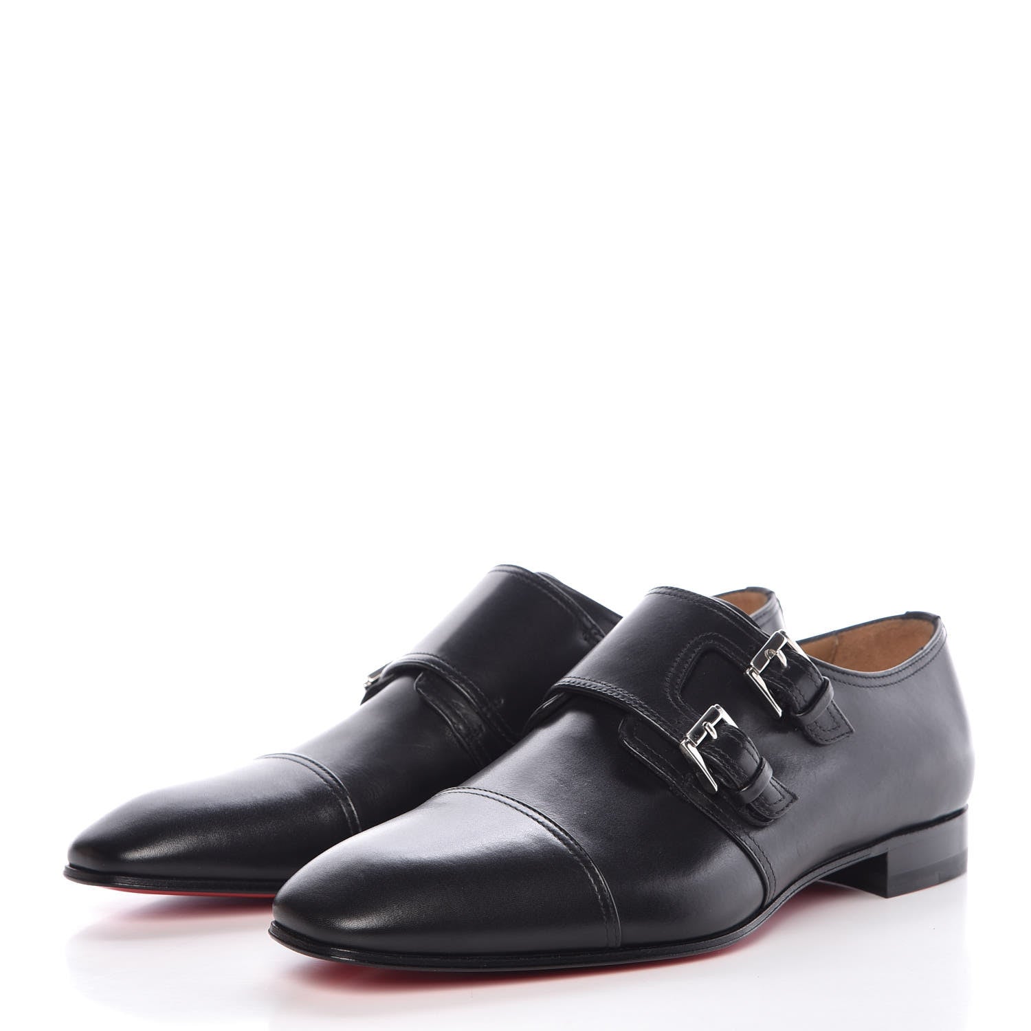 Christian Louboutin Calfskin Mens Mortimer City Flat Oxfords 40.5 Black 3 of 8