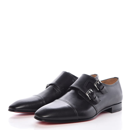 Christian Louboutin Calfskin Mens Mortimer City Flat Oxfords 40.5 Black 3 of 8