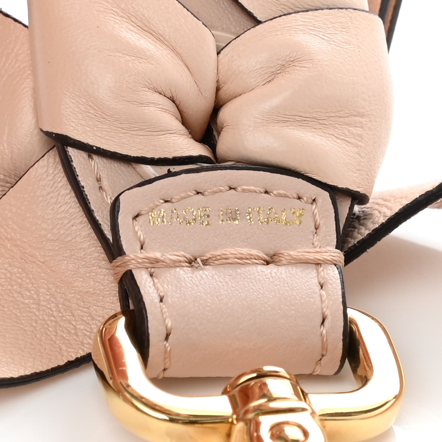 Fendi Vitello Liberty Shiny Nappa Lace Up Bow Mini Strap You Plaster 4 of 5