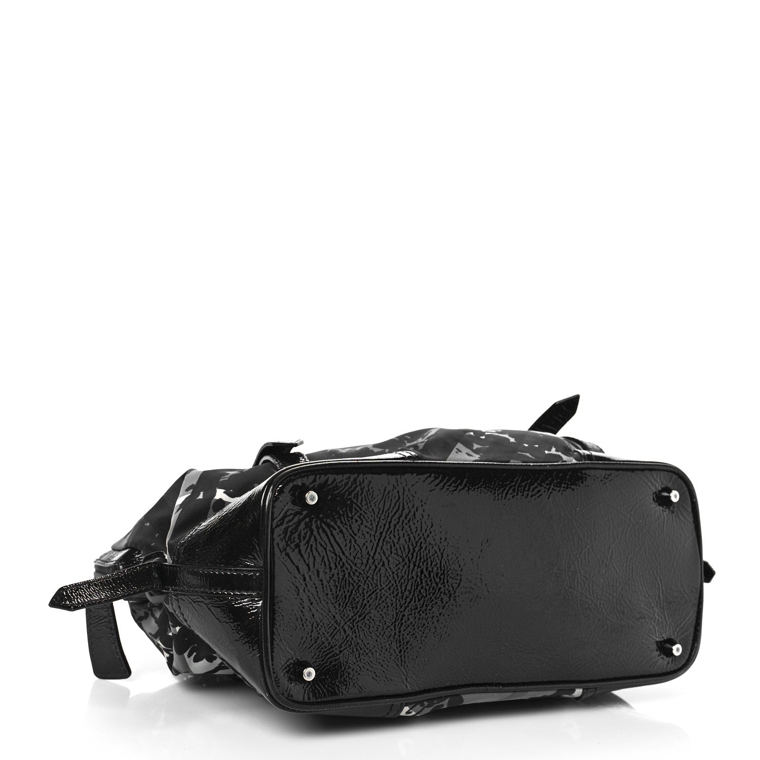 Burberry Nylon Beat Check Floral Florence Tote Black 3 of 9