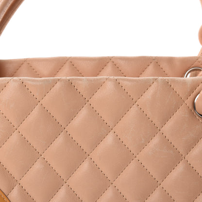Chanel Calfskin Quilted Large Cambon Tote Beige 19 of 23