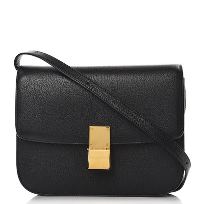 Celine Goatskin Medium Classic Box Flap Bag Black 1 of 6