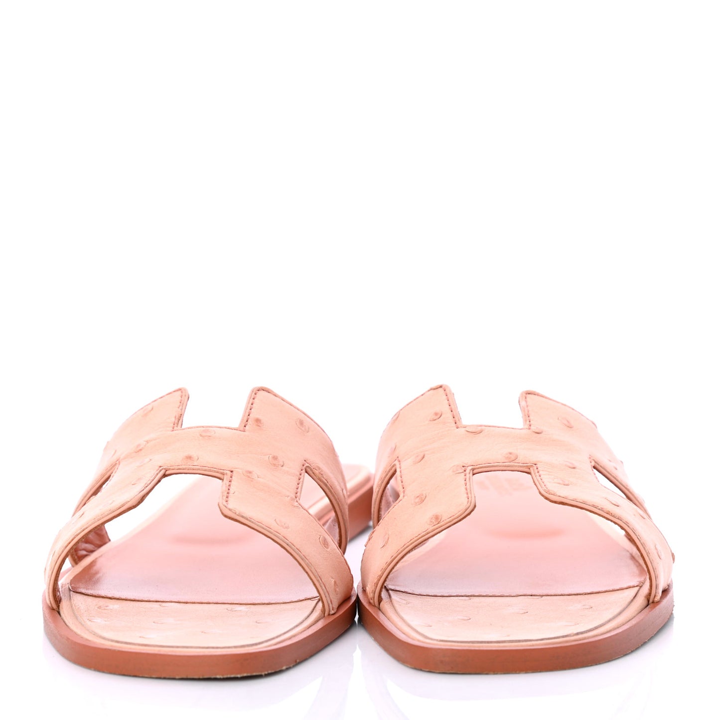 Ostrich Oran Sandals 37 Rose Bubinga