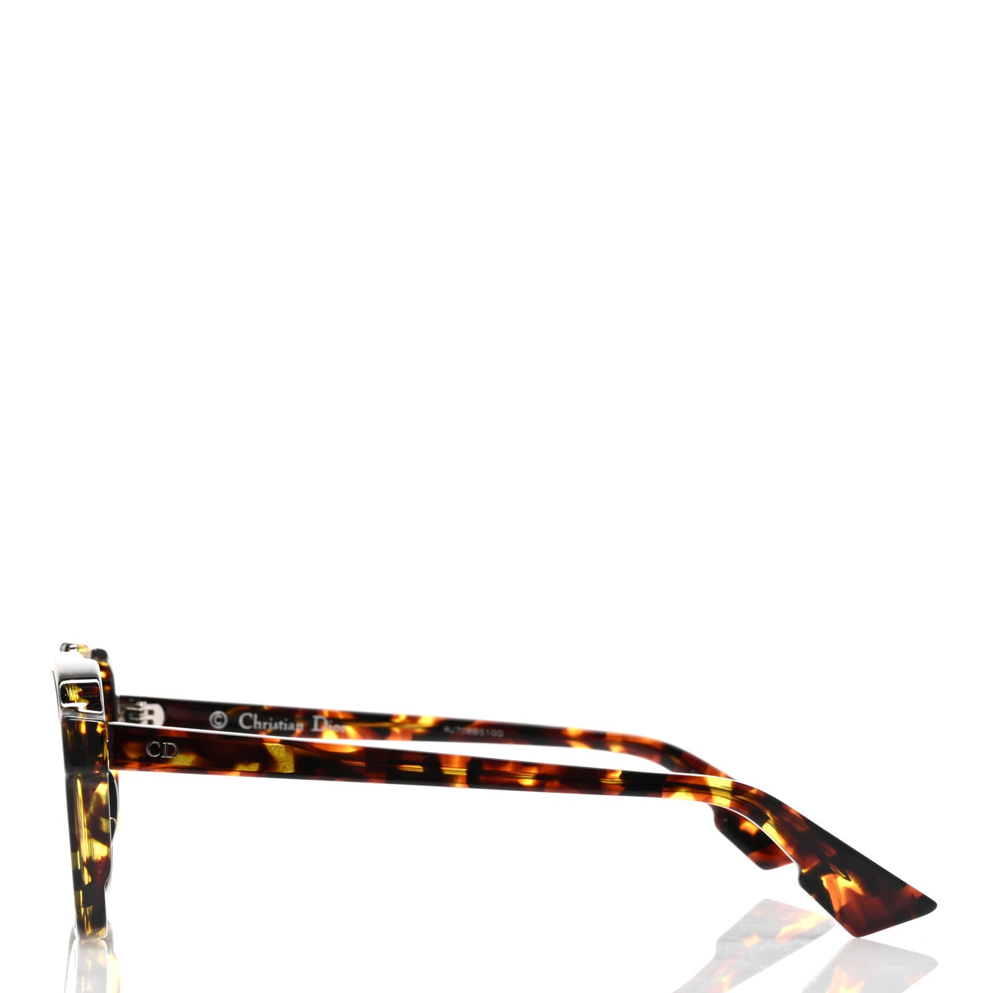 Abstract Square Mirrored Sunglasses Spotted Havana Purple