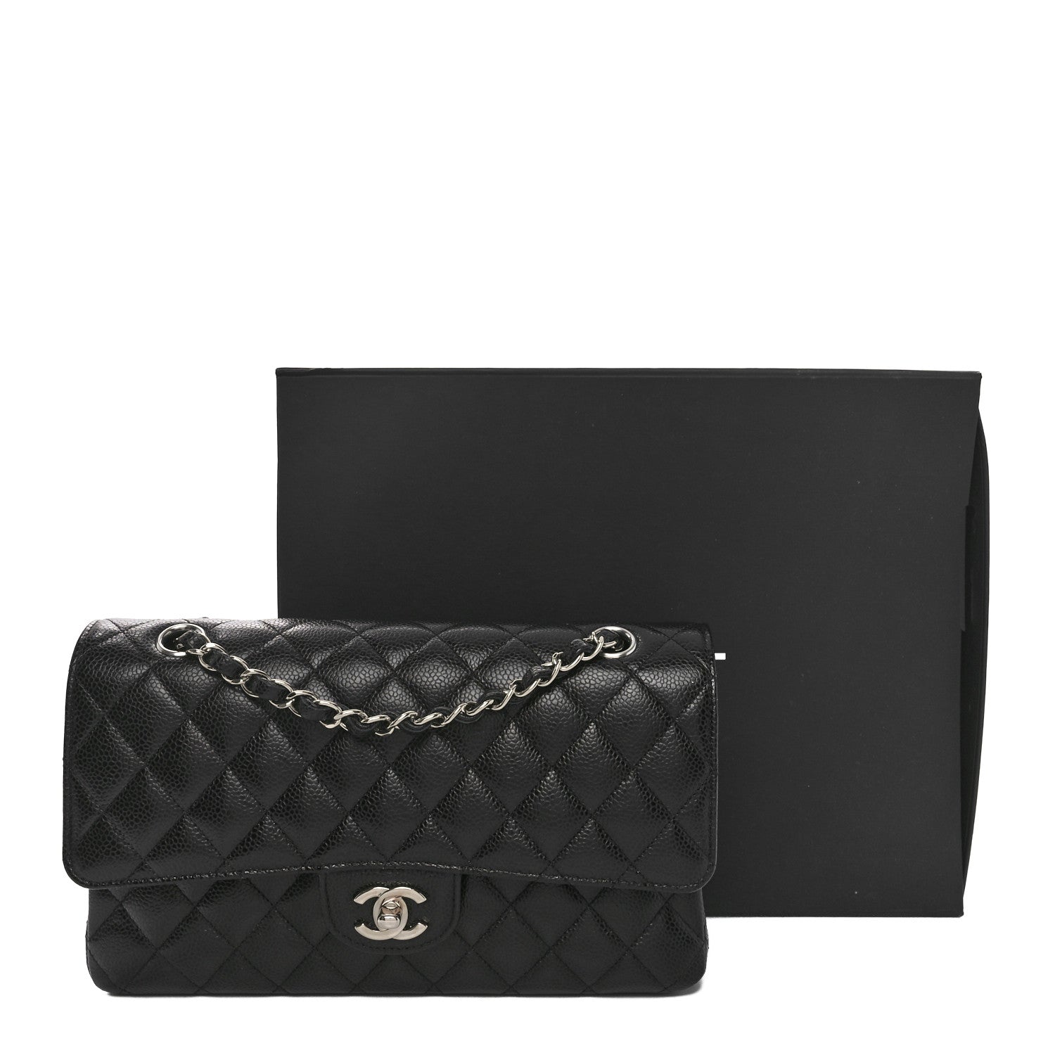 Chanel Caviar Quilted Medium Double Flap Black 11 of 11
