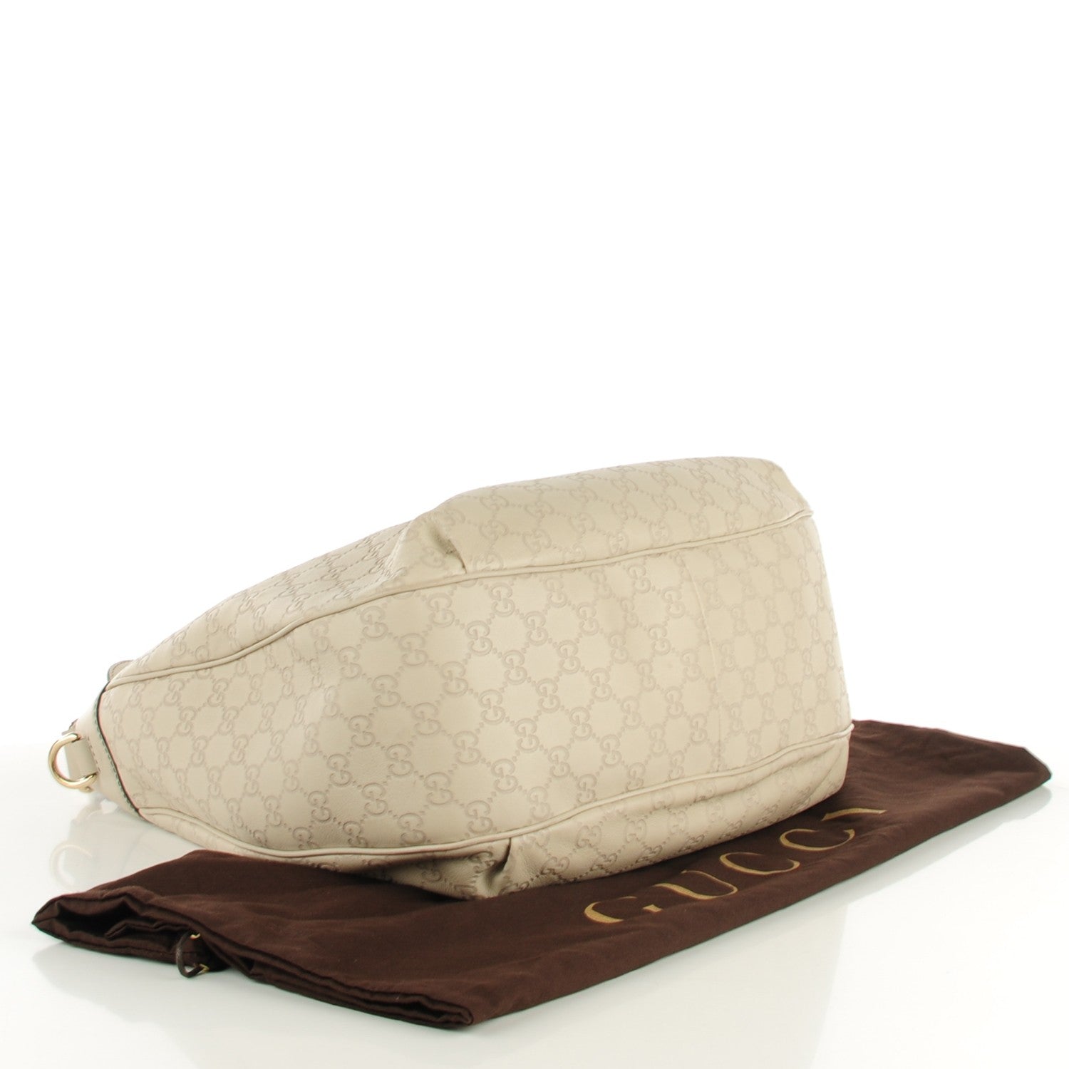 Gucci Guccissima Signature Medium Emily Hobo Mystic White 4 of 7