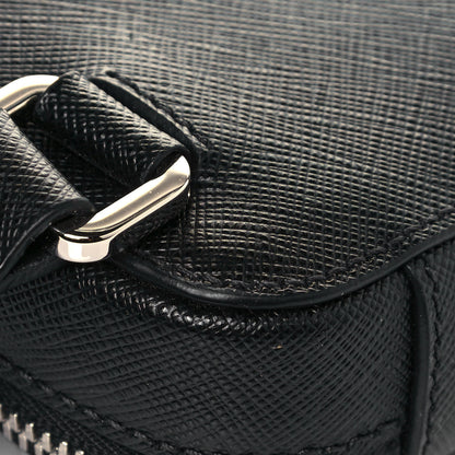 Prada Saffiano Harness Crossbody Bag Black 9 of 10