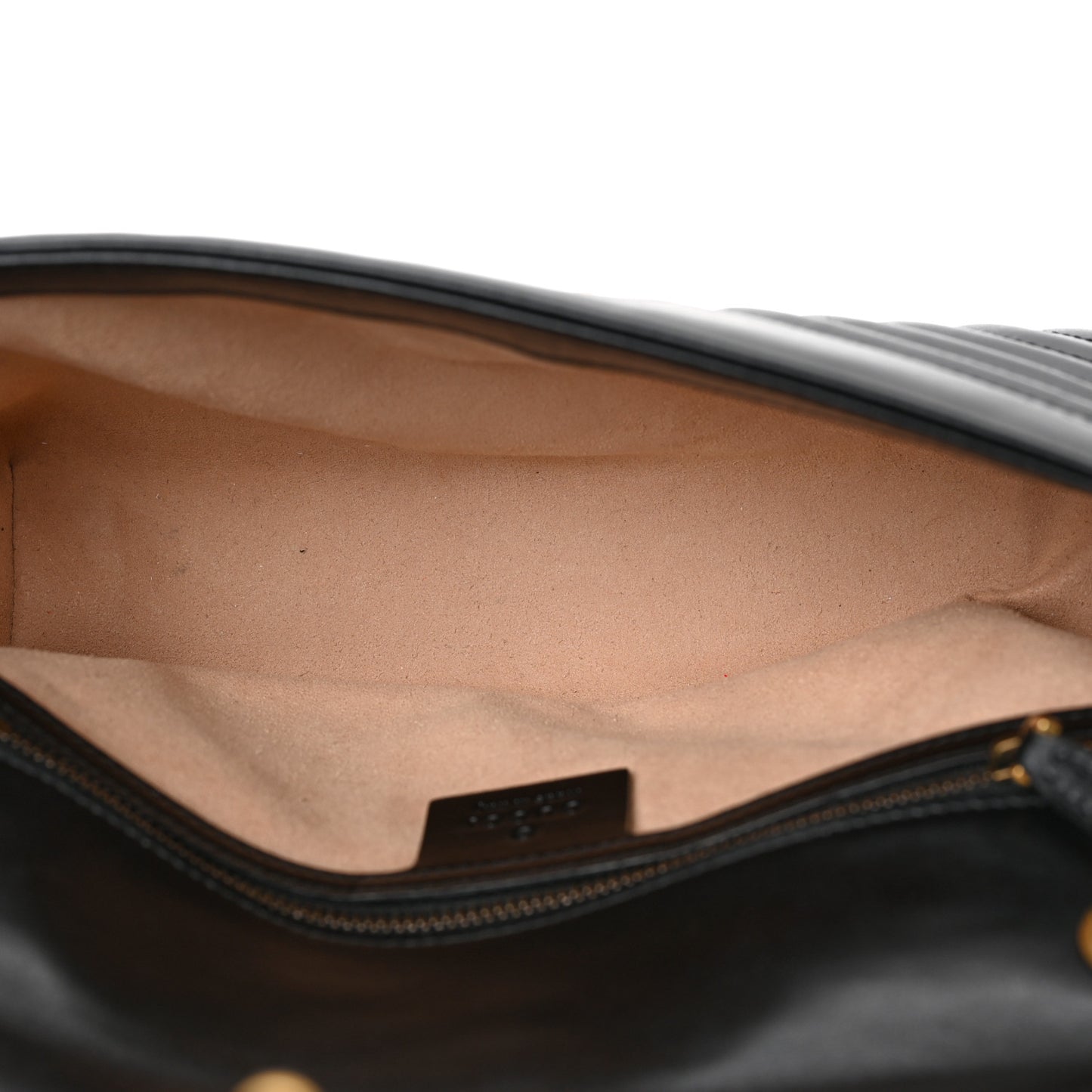 Calfskin Matelasse Small GG Marmont Shoulder Bag Black
