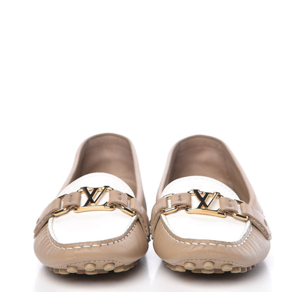 Louis Vuitton Calfskin Loafers 41 Beige White 2 of 12