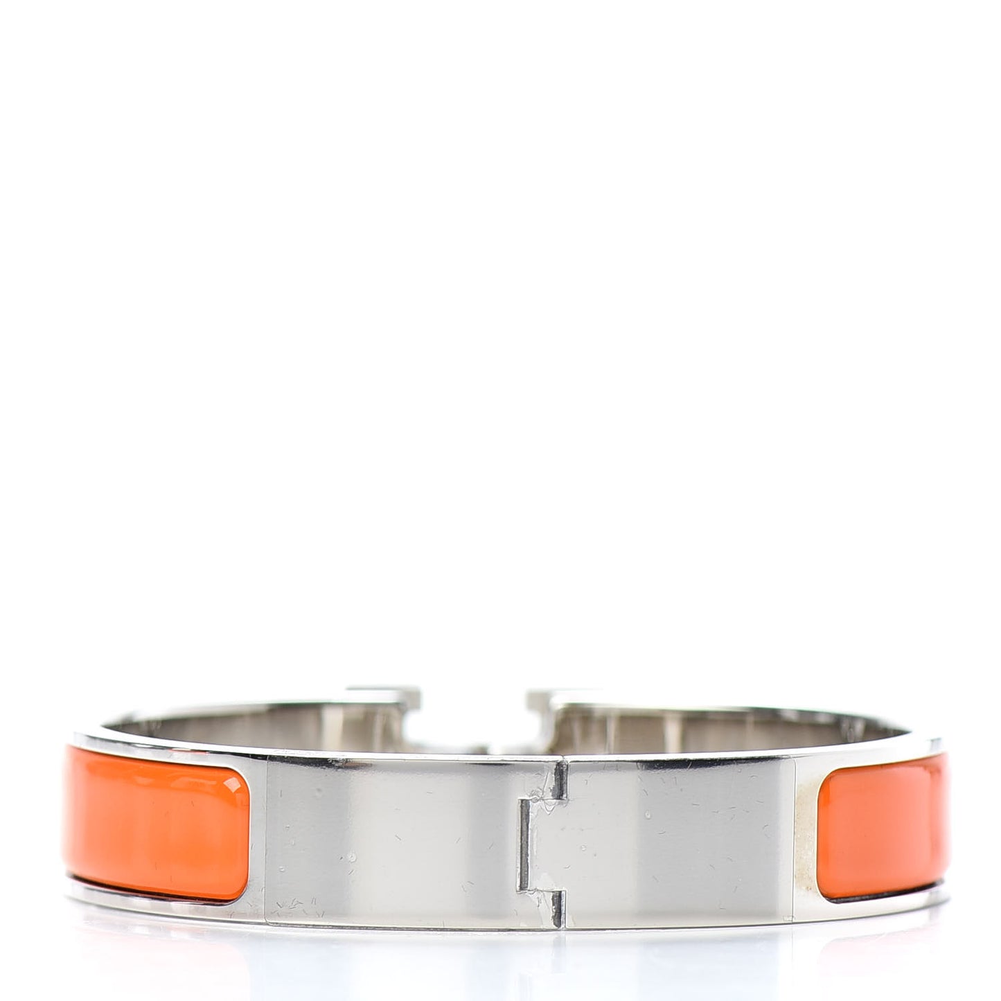 Enamel Narrow Clic Clac H Bracelet PM Orange