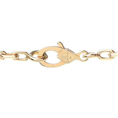 Van Cleef & Arpels 18K Yellow Gold Rock Crystal 20 Motifs Vintage Alhambra Necklace 4 of 9