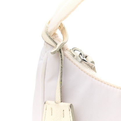 Prada Tessuto Nylon Mini Re-Edition 2000 Bag White 16 of 16