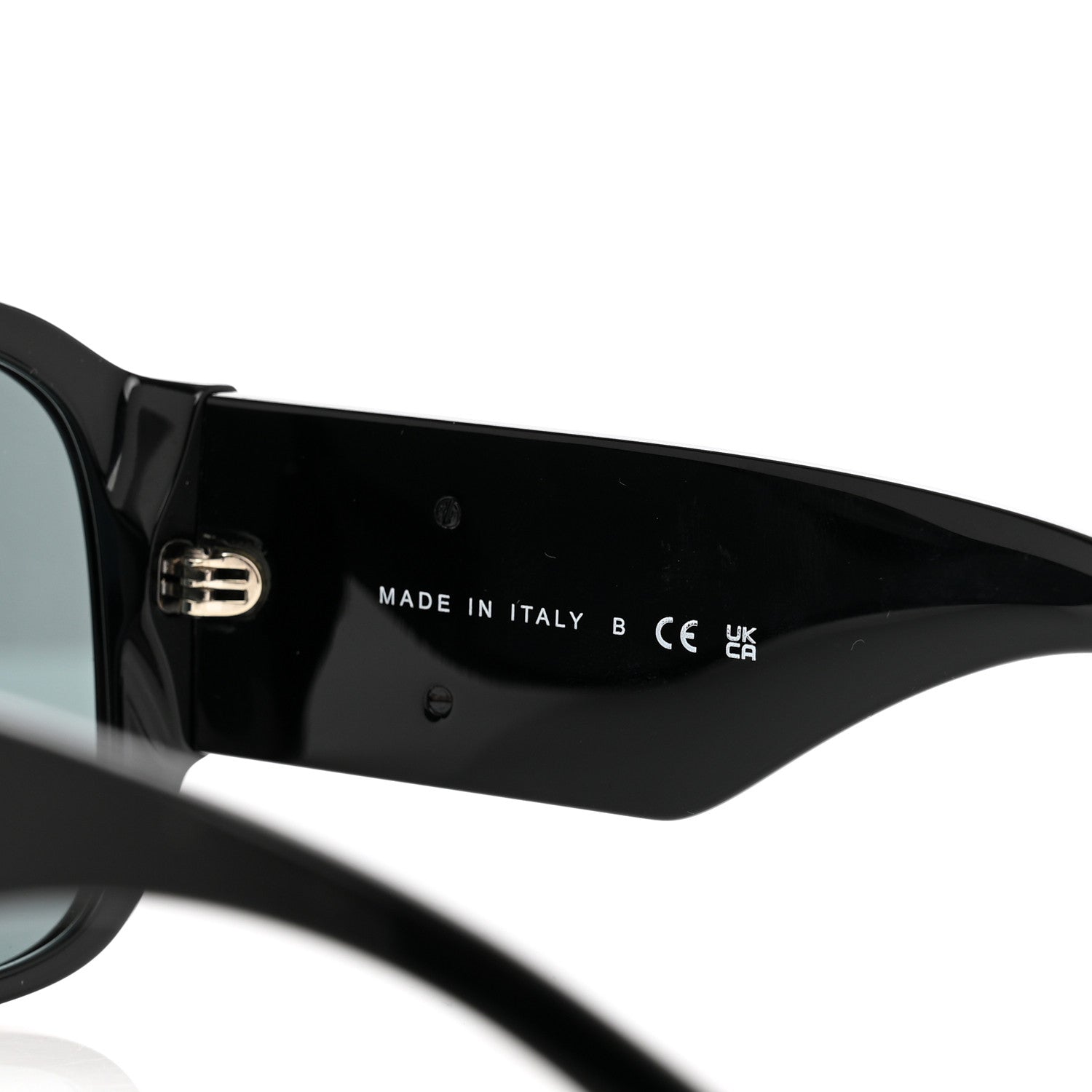 Chanel Acetate Crystal CC Shield Sunglasses 5466-B-A Black 6 of 6