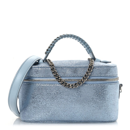 Stella McCartney Metallic Shaggy Deer Falabella Cosmetic Case Blue 1 of 11