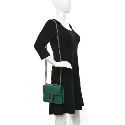 Gucci Calfskin Mini Dionysus Shoulder Bag Emerald 2 of 9