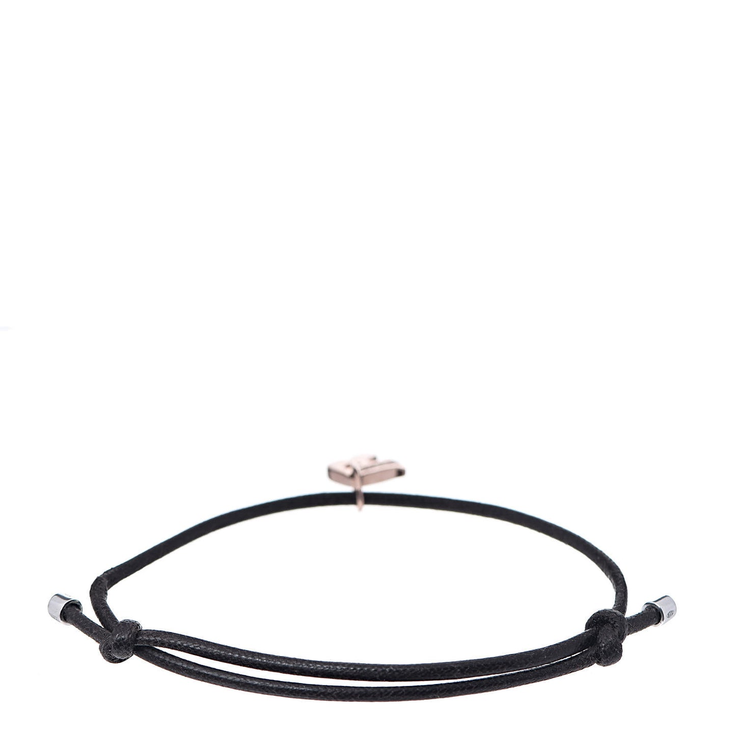 18K Pink Gold Diamond Cord Letter R Bracelet