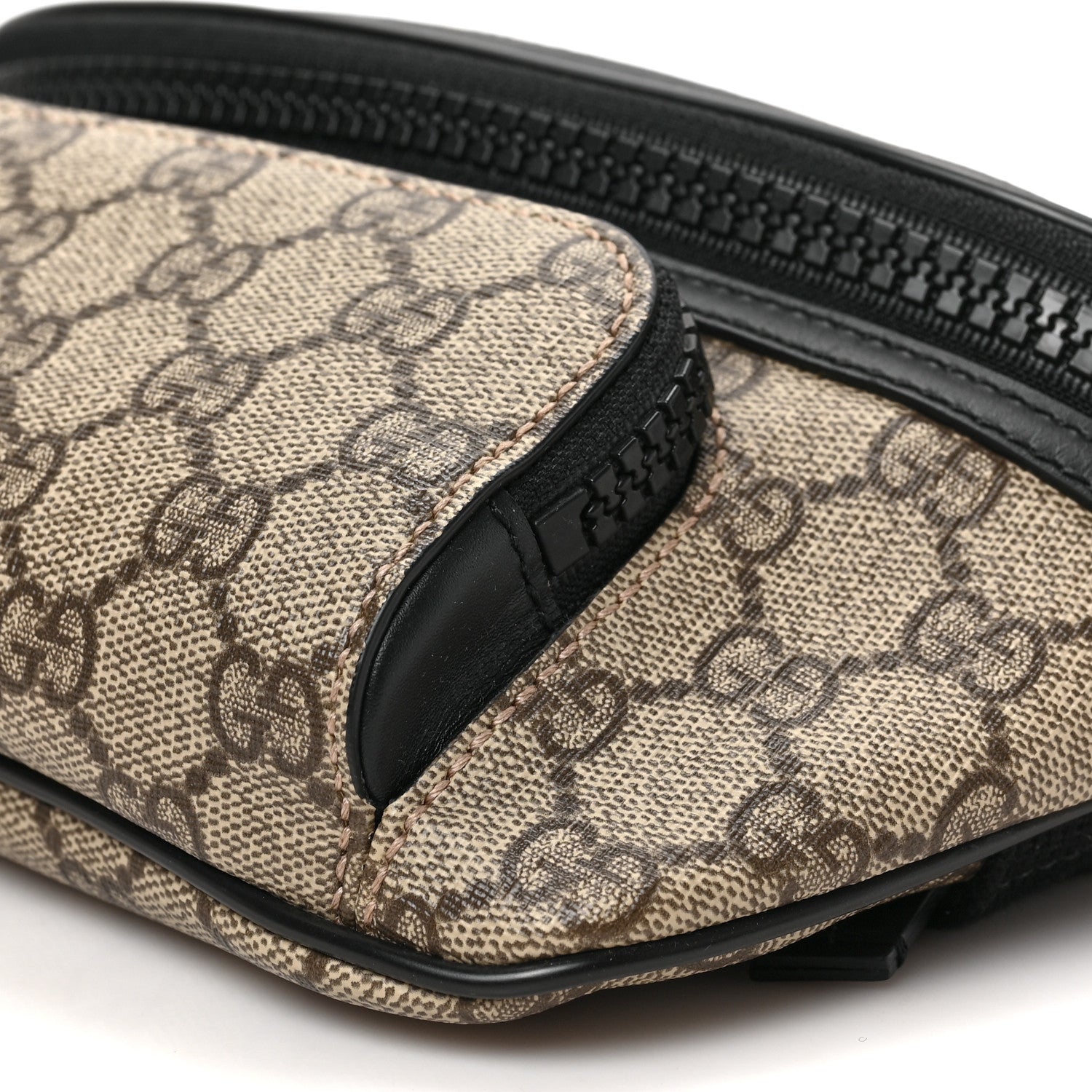 Gucci GG Supreme Monogram Belt Bag Black 10 of 10
