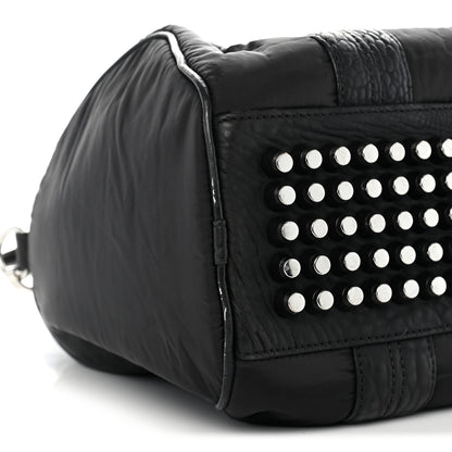 Alexander Wang Nylon Pebbled Lambskin Rocco Nickel Hardware Black 9 of 13