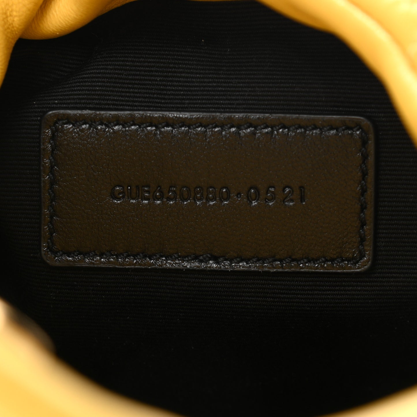 Lambskin Monogram Loulou Puffer Pouch Clutch Yellow