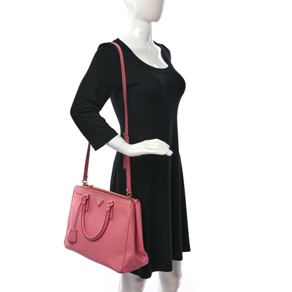 Prada Saffiano Medium Galleria Double Zip Tote Geranio 2 of 8