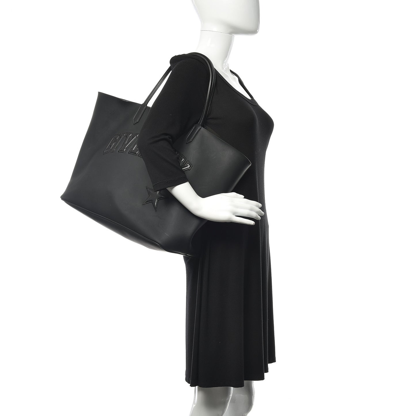 Calfskin Large Antigona Tote Black