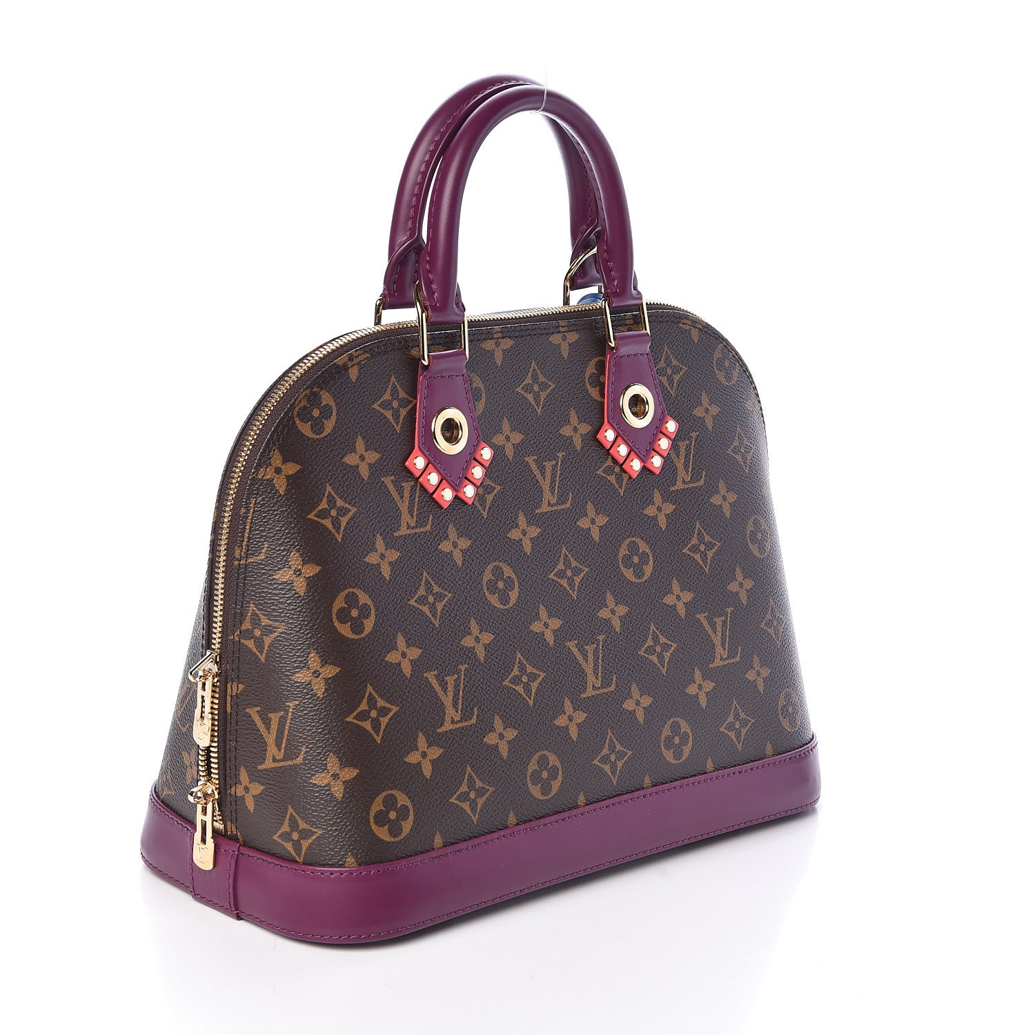 Louis Vuitton Monogram Totem Alma PM Magenta 3 of 9
