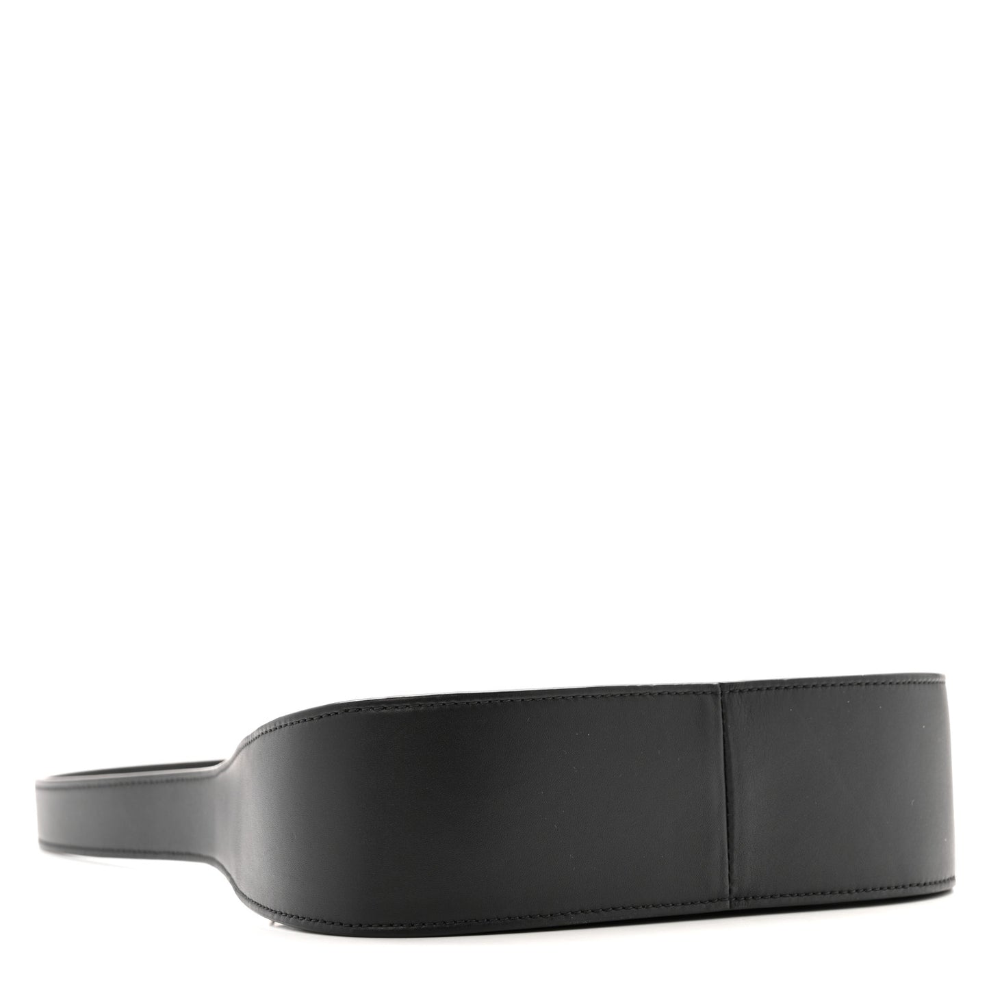 Smooth Calfskin Half Moon Shoulder Bag Black