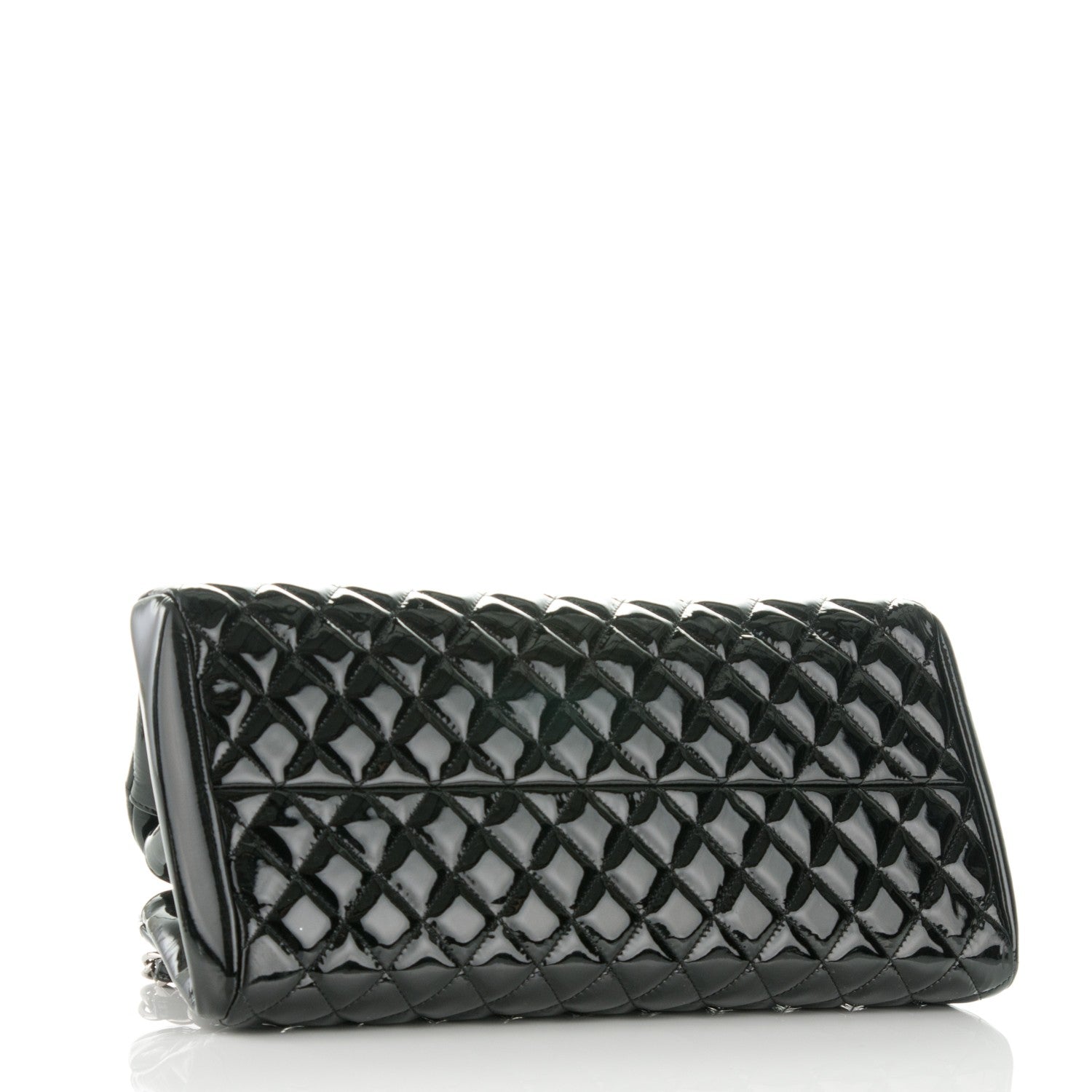 Chanel Patent Quilted Medium Just Mademoiselle Black 4 of 7