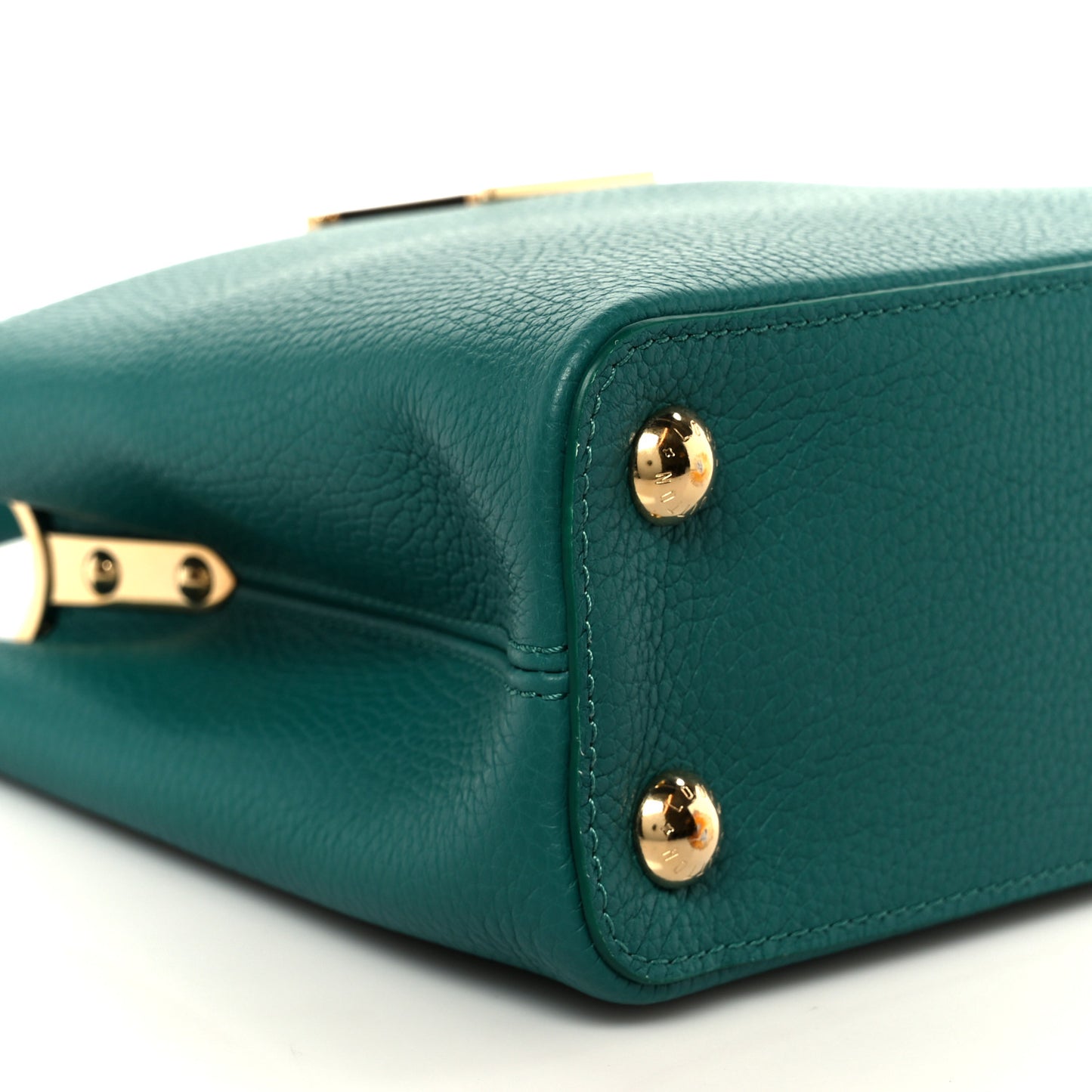 Taurillon Abalone Capucines BB Emerald