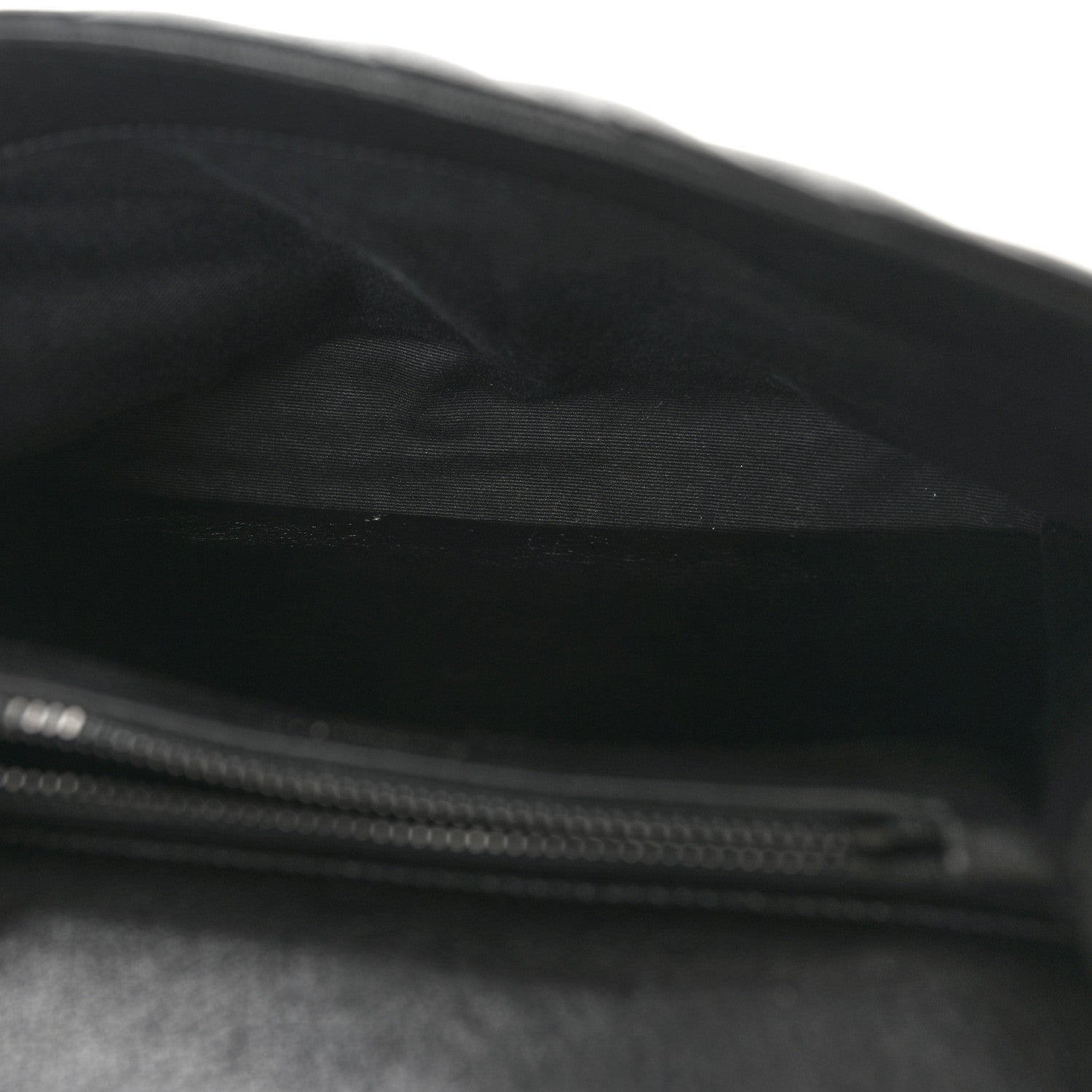 Saint Laurent Sheepskin Matelasse Chevron Monogram Monochrome Medium College Bag Black 5 of 12