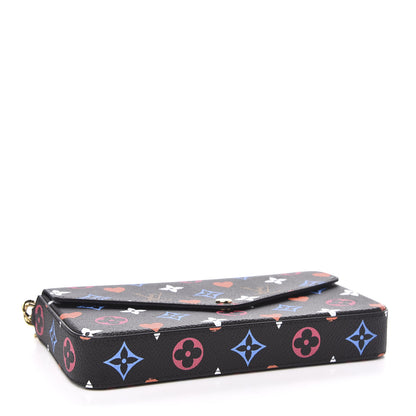 Louis Vuitton Game On Felicie Chain Wallet Black 4 of 10