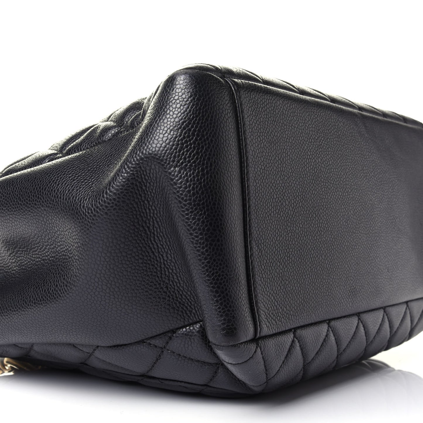 Caviar Quilted Grand Shopping Tote GST Black