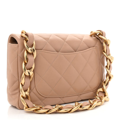 Chanel Lambskin Quilted Large CC Funky Town Flap Beige 3 of 10