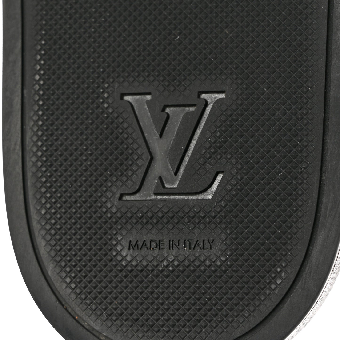 Rubber Monogram Eclipse Mens Waterfront Mules 10 Black