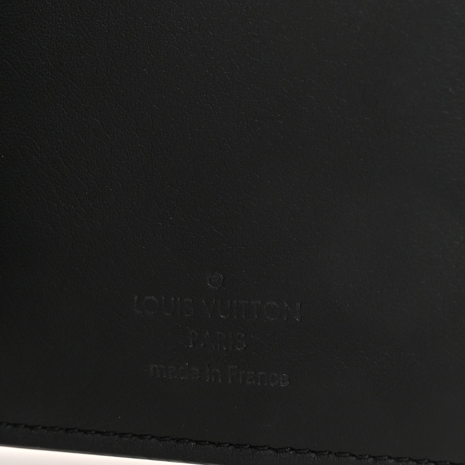 Louis Vuitton Calfskin Monogram Shadow Brazza Wallet Black 6 of 7