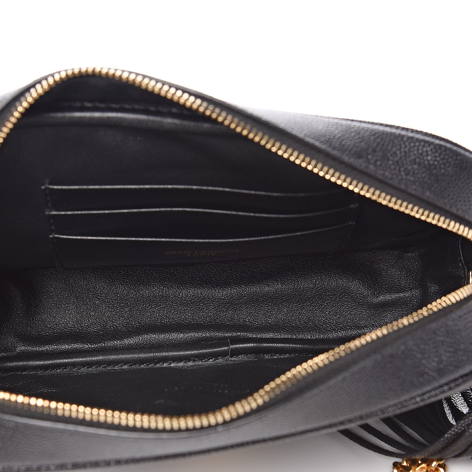Saint Laurent Grain De Poudre Matelasse Monogram Mini Lou Camera Bag Black 5 of 11
