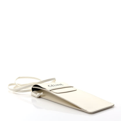 Celine Smooth Calfskin Sunglasses Pouch White 4 of 9