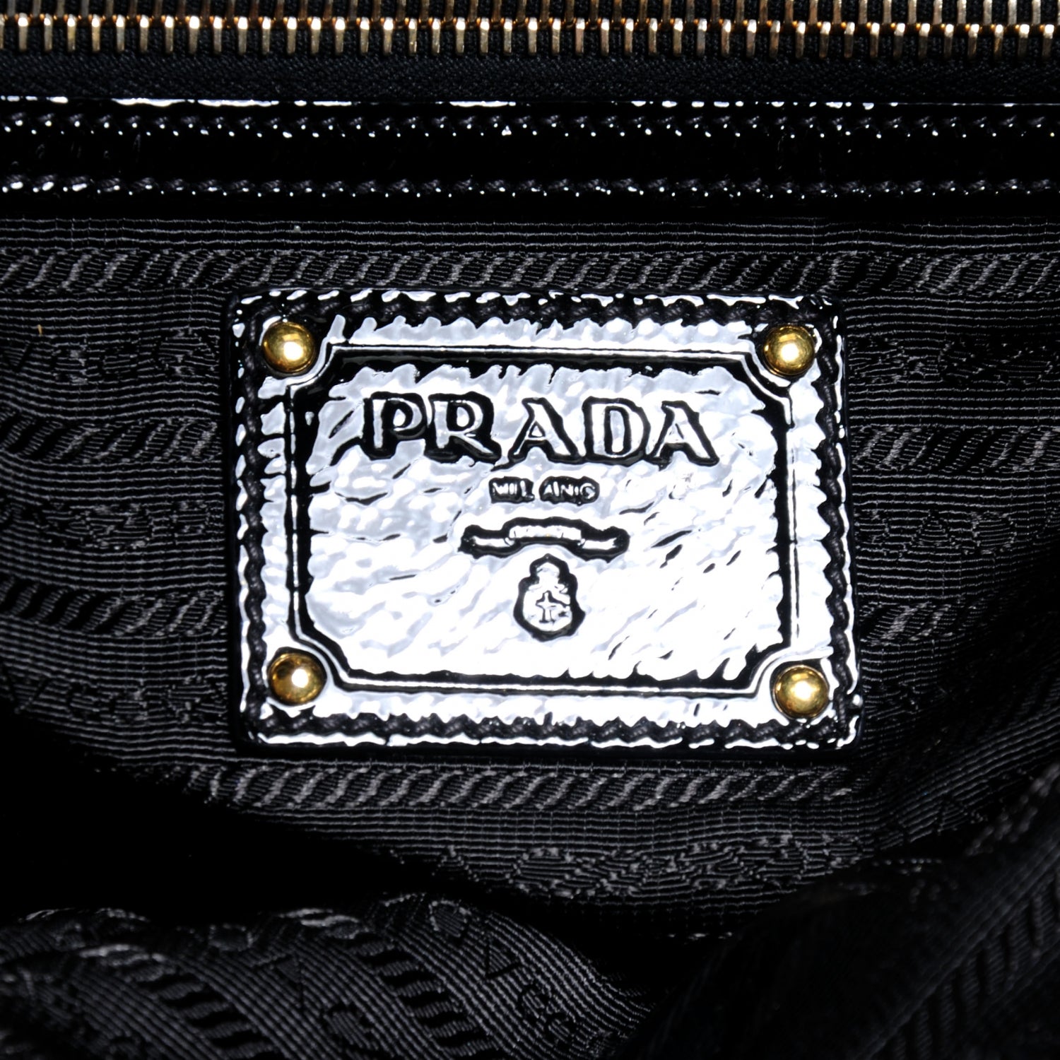 Prada Vernice Shopping Tote Black 7 of 9