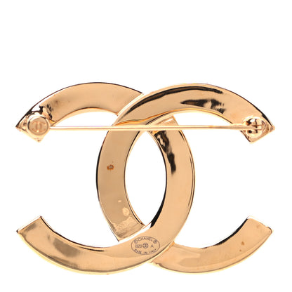 Chanel Metal Paris Button CC Large Brooch Gold 2 of 3