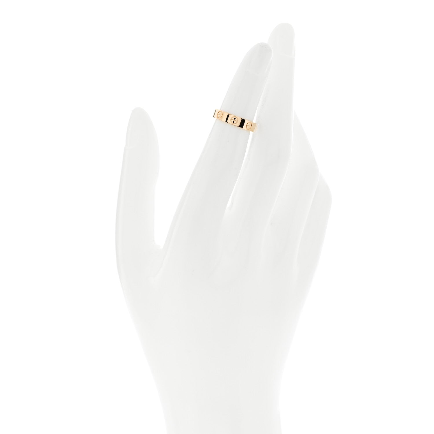 Cartier 18K Yellow Gold 3.5mm LOVE Wedding Band Ring 45 3.25 2 of 5