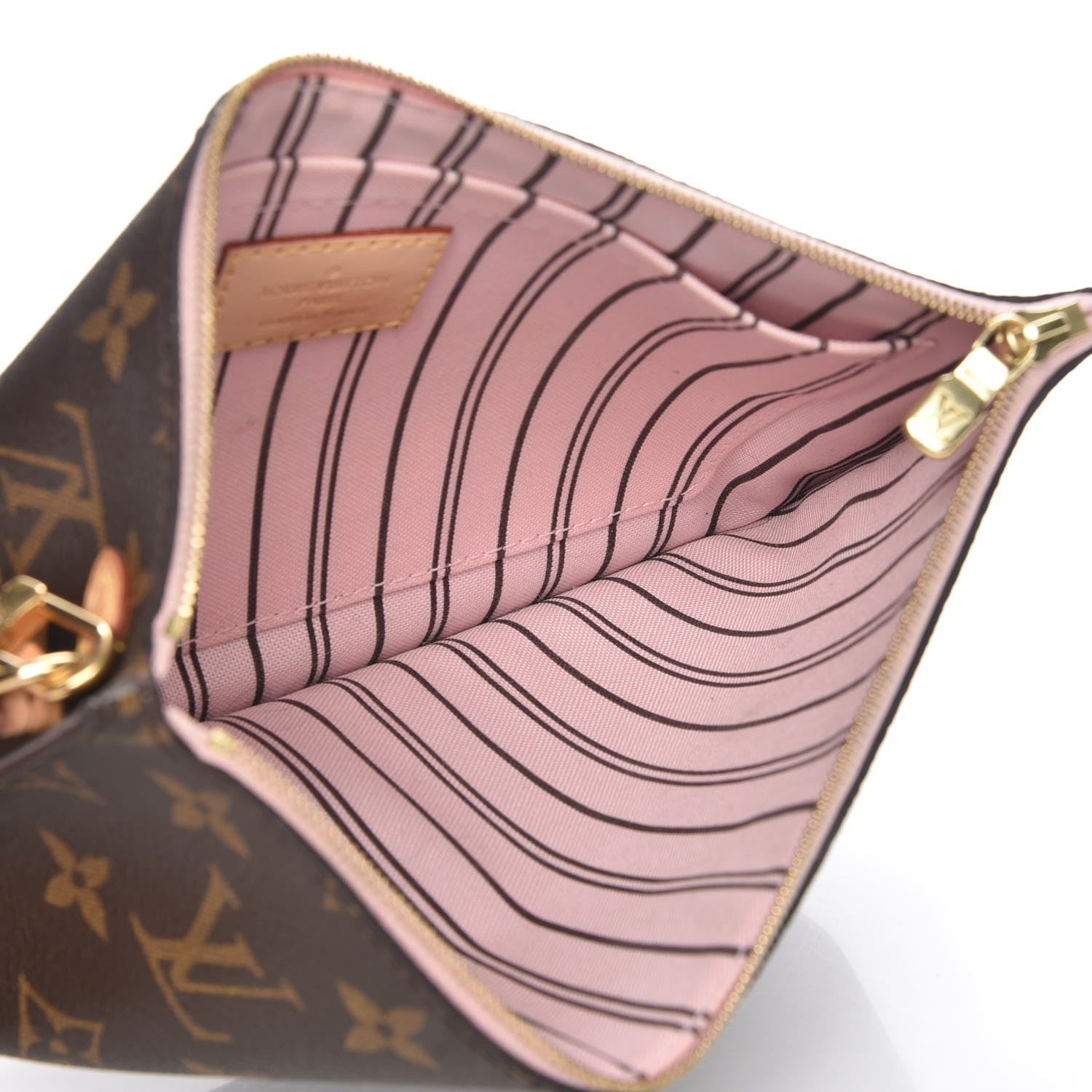 Louis Vuitton Monogram Neverfull MM GM Pochette Rose Ballerine 5 of 7