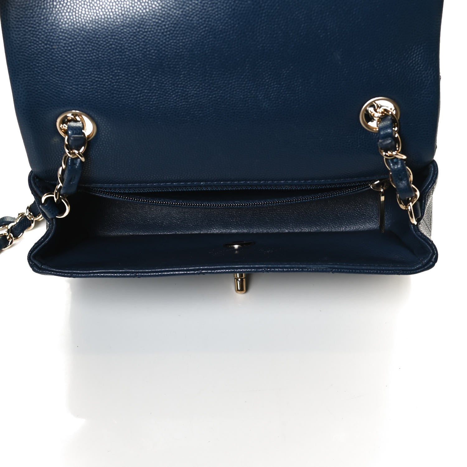 Chanel Caviar Quilted Mini Rectangular Flap Navy 7 of 10