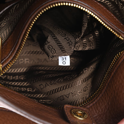 Prada Vitello Daino Pocket Hobo Bruciato 8 of 13